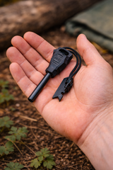 Compact Ferro Rod Fire Starter with Striker
