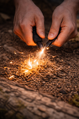 Compact Ferro Rod Fire Starter with Striker