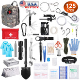125 In 1 Survival Kit, Professional Survival Equipment, Equipment, Tools, First Aid Supplies, For SOS Emergency Tactical Hiking, Hunting, Disaster, Camping Expedition - Not Shipped On Weekends