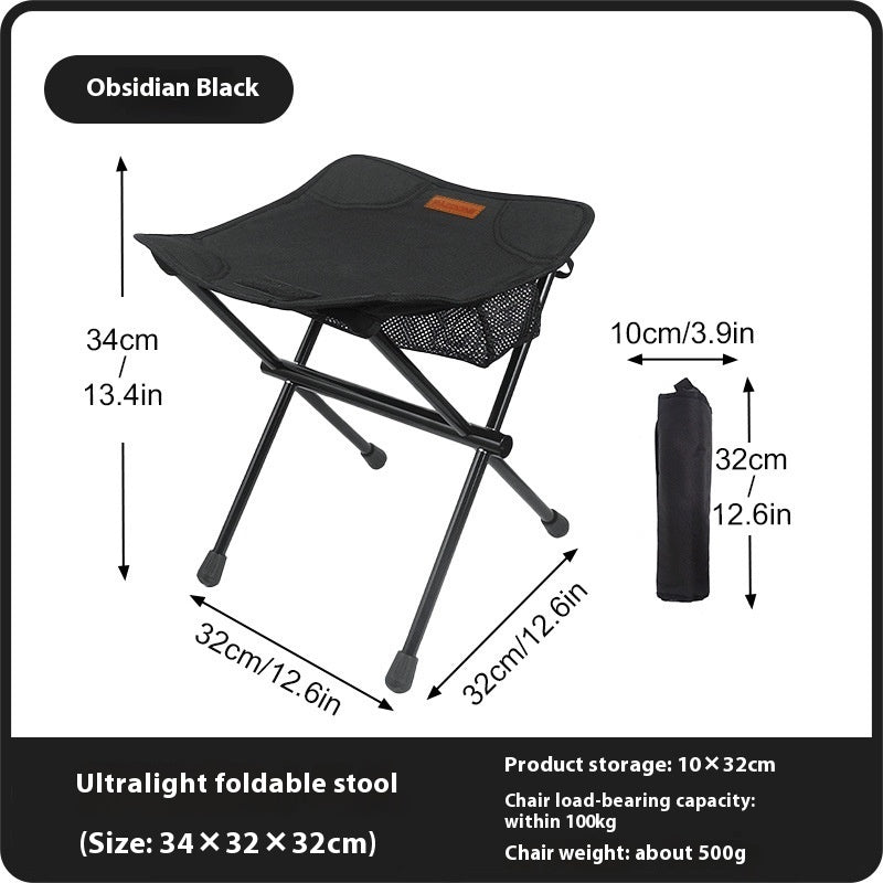Portable Fishing Stool Ultralight Folding Chair Camping Camp Chair