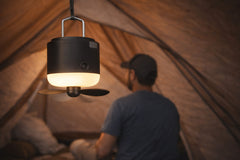 Rechargeable Camping Lantern with Built-In Fan